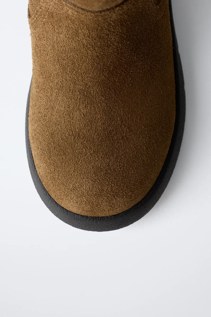 BOTTES EN CUIR DOUBLÉES