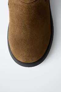 BOTTES EN CUIR DOUBLÉES