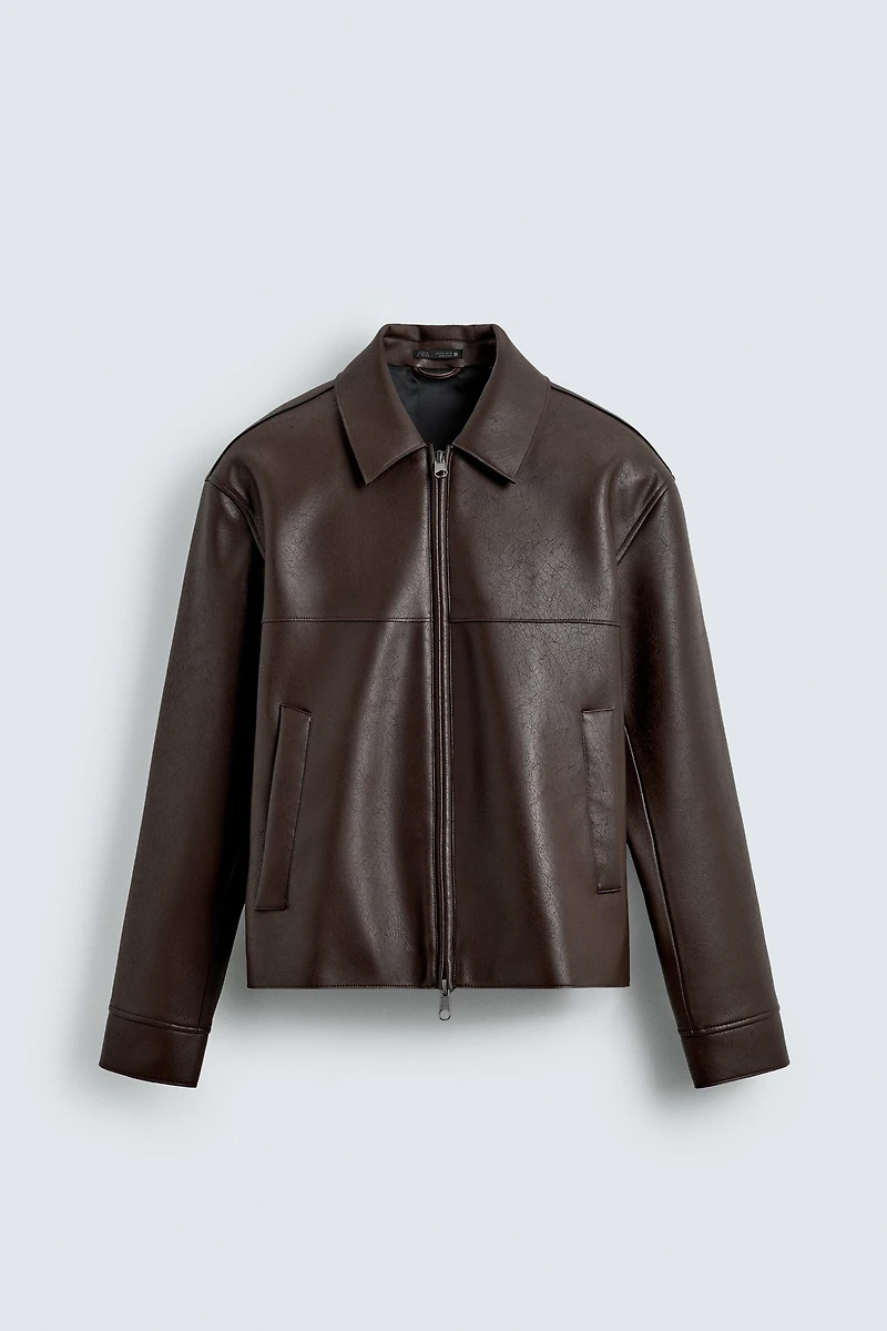 BLOUSON EN MATIÈRE SYNTHÈTIQUE