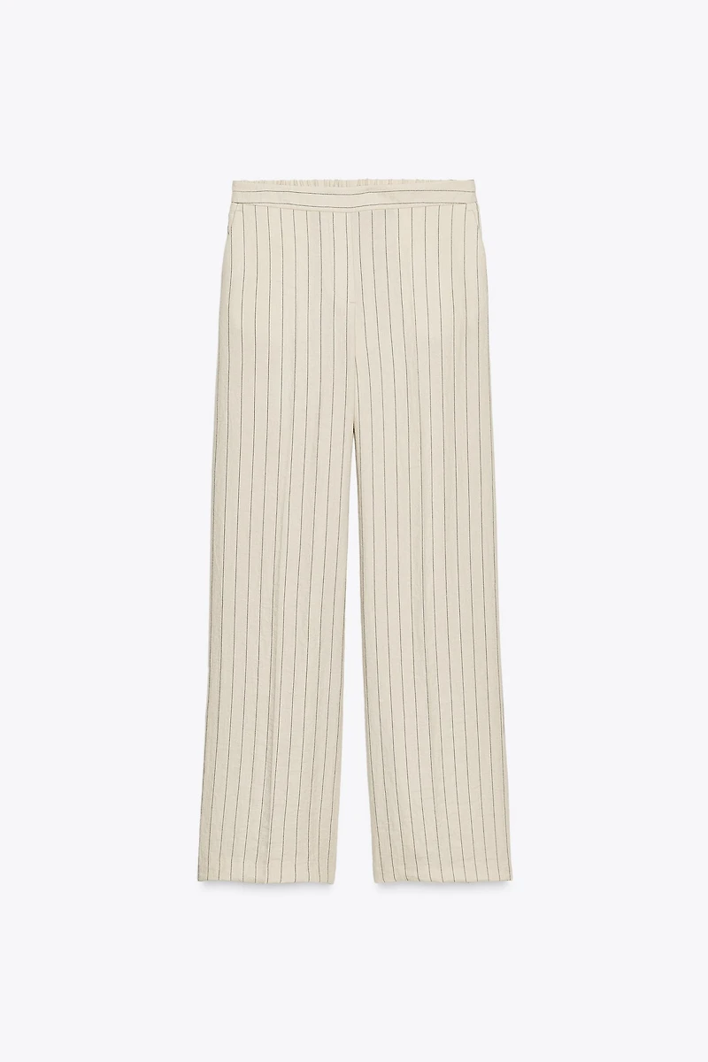STRIPED STRAIGHT LEG PANTS