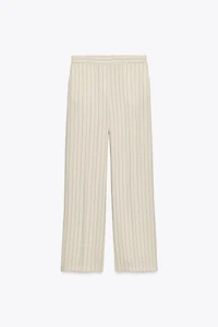 STRIPED STRAIGHT LEG PANTS
