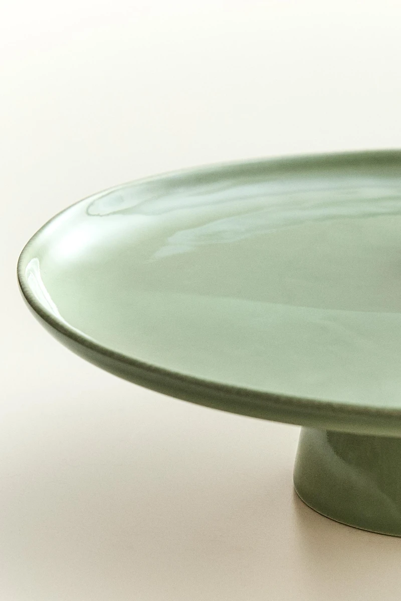 STONEWARE CAKE DISH