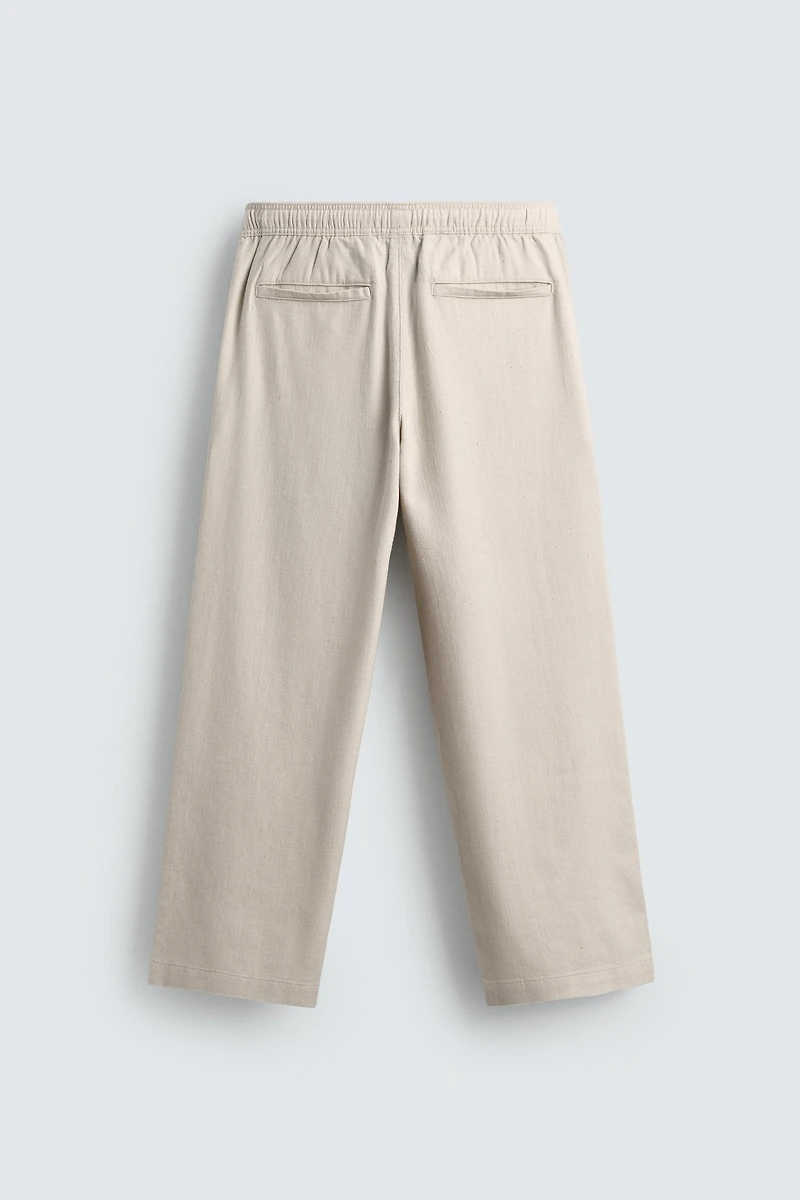 PANTALON STRUCTURÉ COUPE DÉCONTRACTÉE