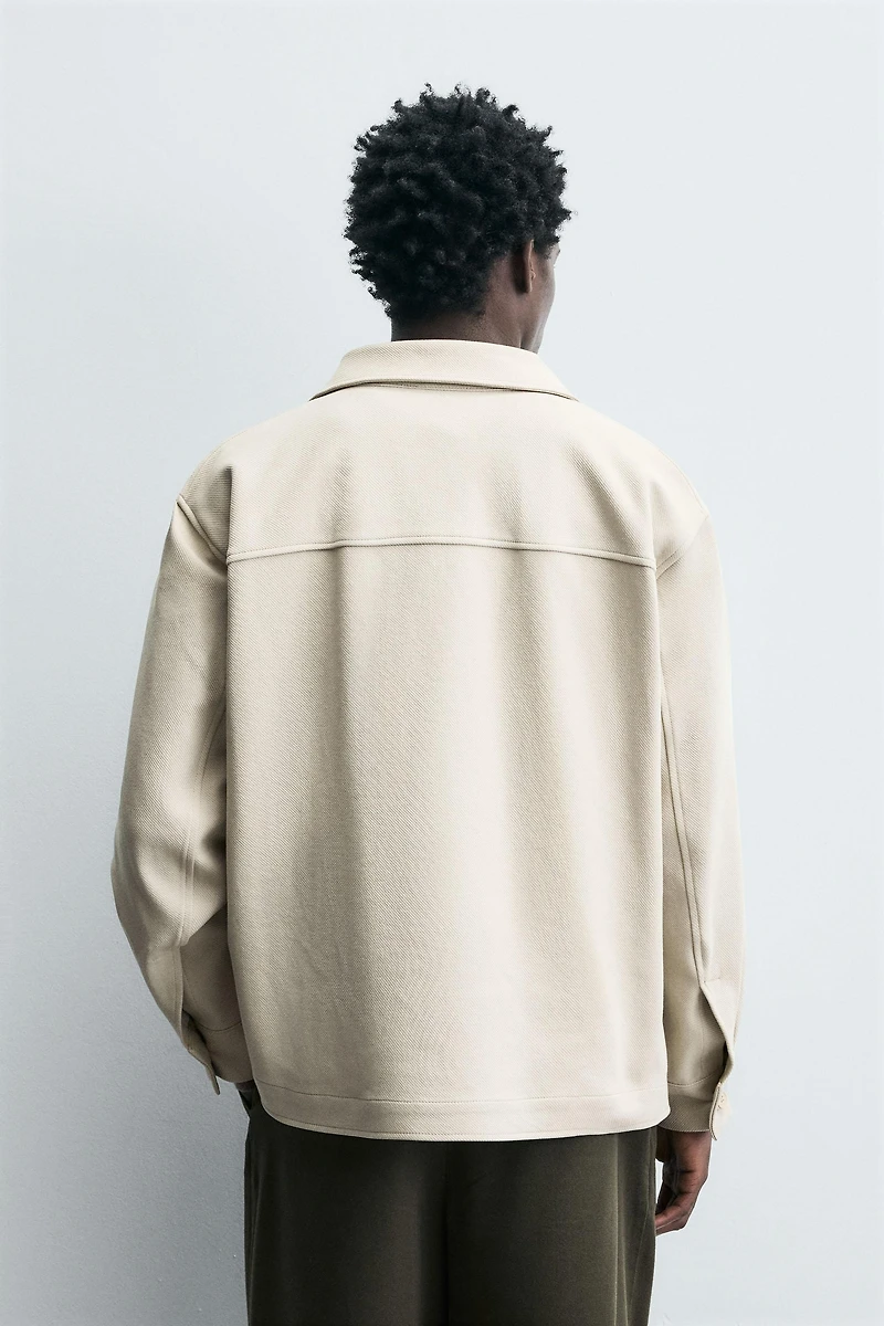 COMFORT TEXTURED OVERSHIRT