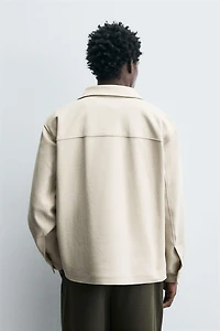 COMFORT TEXTURED OVERSHIRT