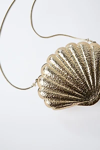 METALLIC SHELL CROSSBODY BAG