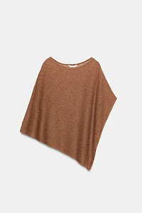 METALLIC THREAD ASYMMETRIC CAPE