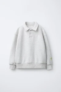 TEXTURED POLO AND WIDE LEG PANTS SET