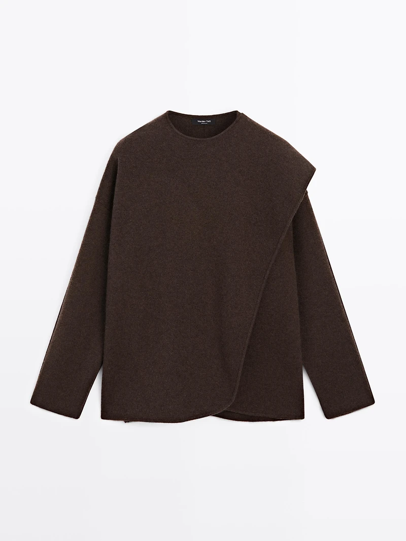 Cashmere blend cape cardigan