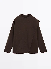Cashmere blend cape cardigan