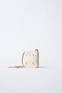 CHRISTMAS SHEARLING CROSSBODY BAG