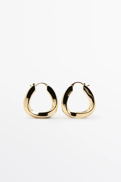Boucles d'oreilles anneaux triangulaires
