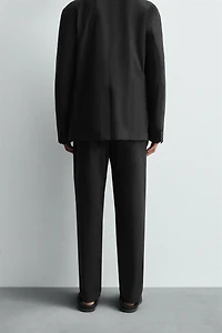 PANTALON DE COSTUME EN POPELINE