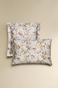 TAIE D’OREILLER SATIN FLORAL (300 FILS)