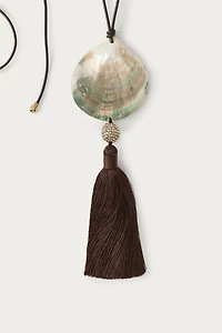 SHIMMER SHELL CORD NECKLACE MARISA BERENSON X ZARA