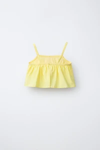 TAFFETA CROPPED TOP