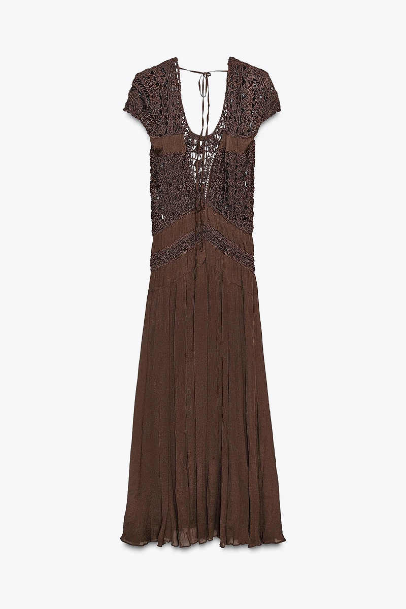 ZW COLLECTION COMBINATION CROCHET DRESS