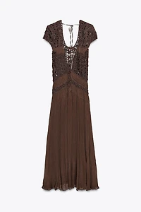 ZW COLLECTION COMBINATION CROCHET DRESS