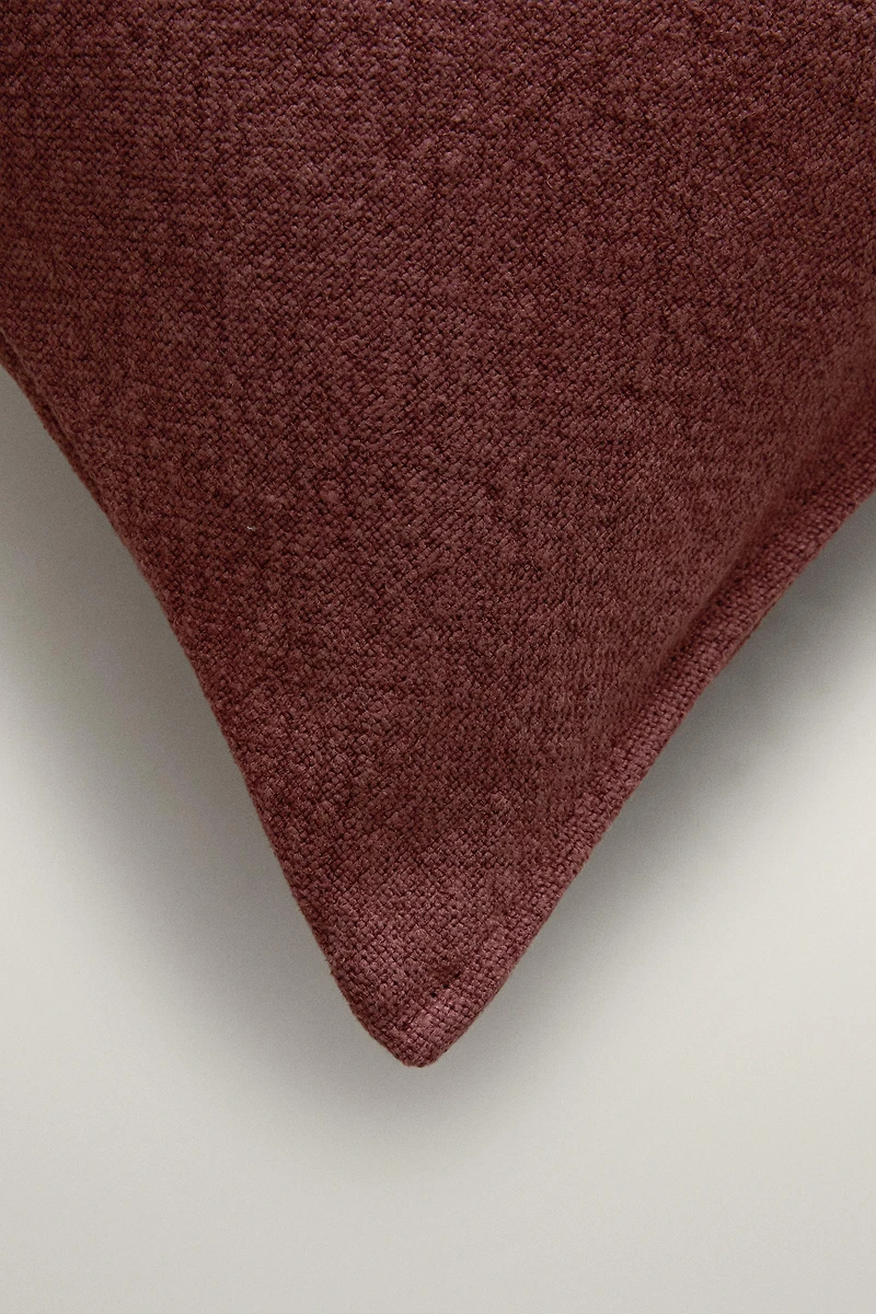 JUTE THROW PILLOW COVER