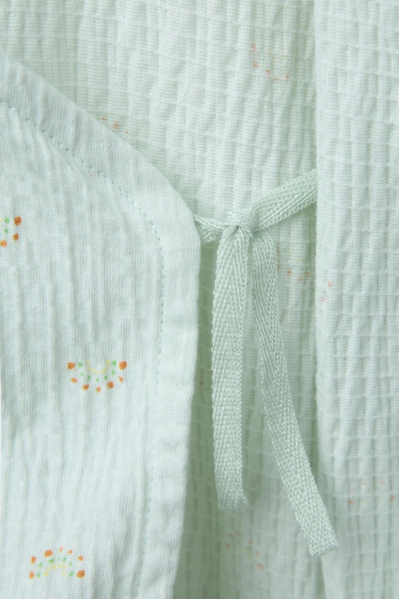 RAINBOW TEXTURED WRAP BODYSUIT