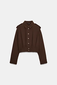 SHIRT WITH SHOULDER TABS