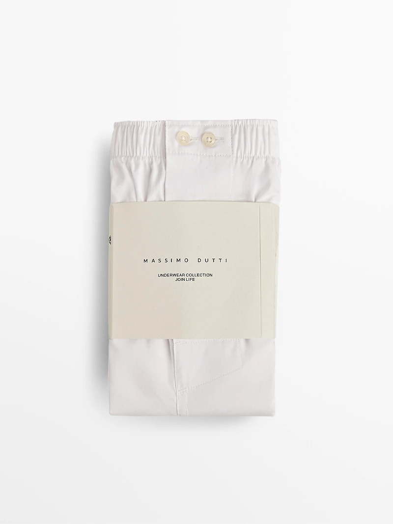 Plain 100% cotton boxers