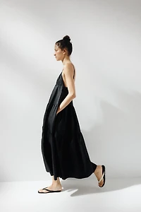 PANELED MIDI DRESS