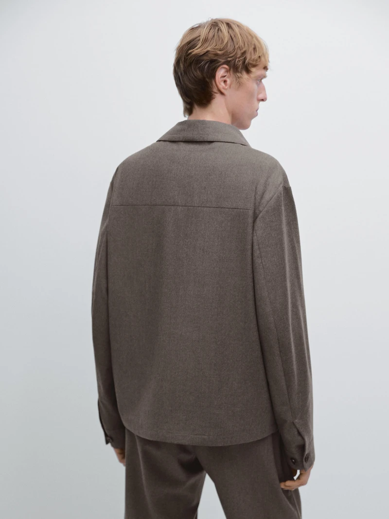 Veste en flanelle 100 % laine
