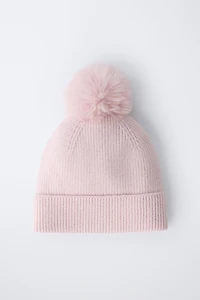 KNIT POMPOM HAT