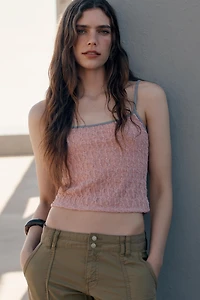 LACE STRAP TOP