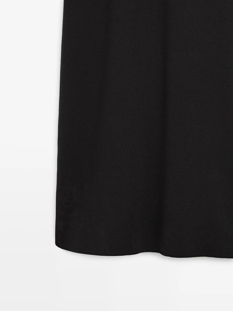 Midi dress with sleeve detail