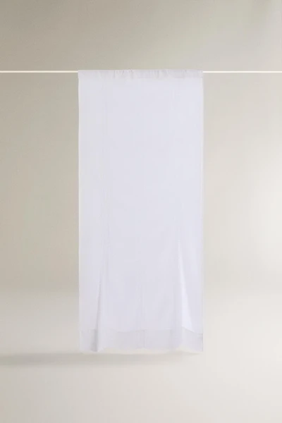 COTTON LINEN CURTAIN WITH EMBROIDERY