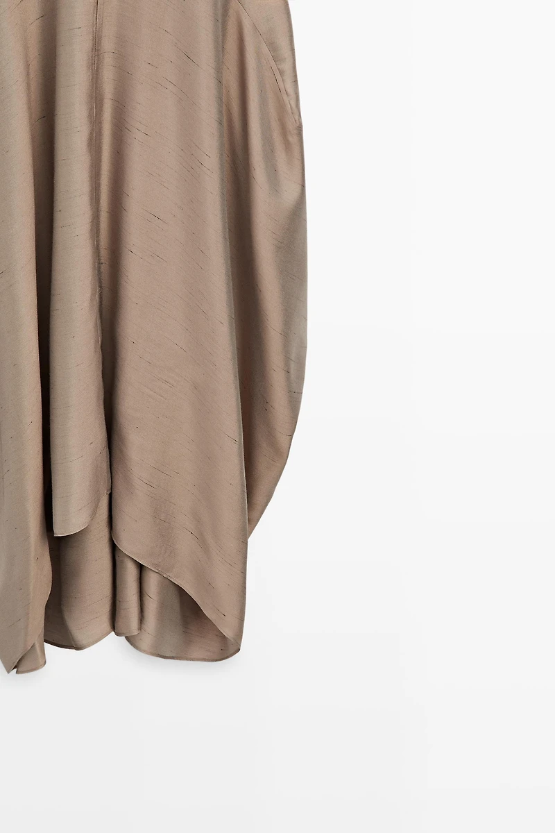 Satin halter flowing dress - STUDIO