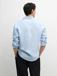 100% linen regular fit shirt