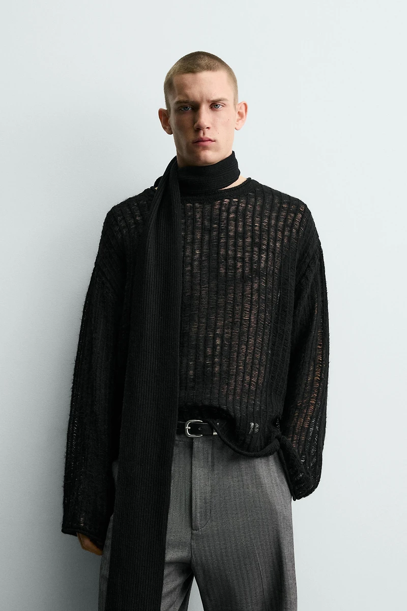 OPEN WEAVE JUMPER