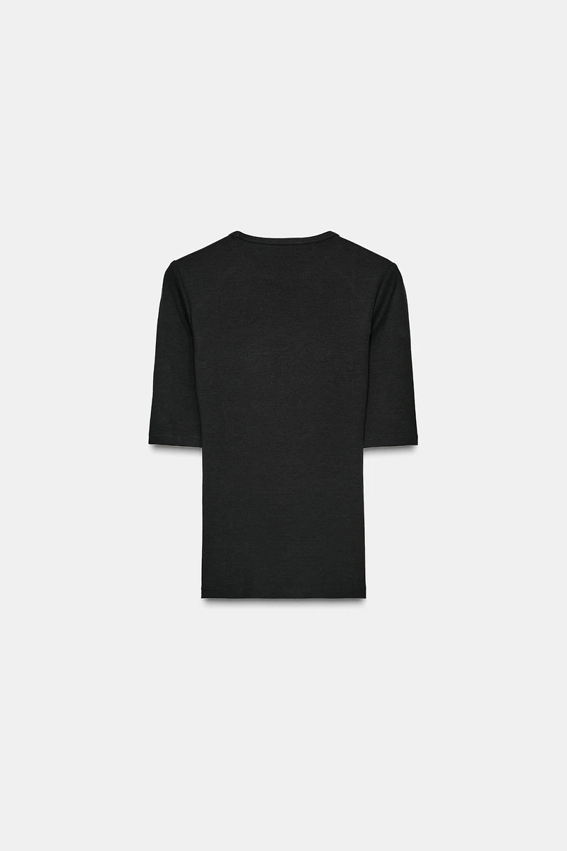 RIBBED T-SHIRT