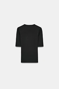RIBBED T-SHIRT