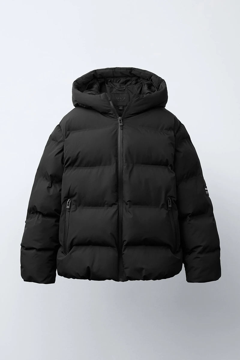 WATER REPELLENT LABEL PADDED COAT