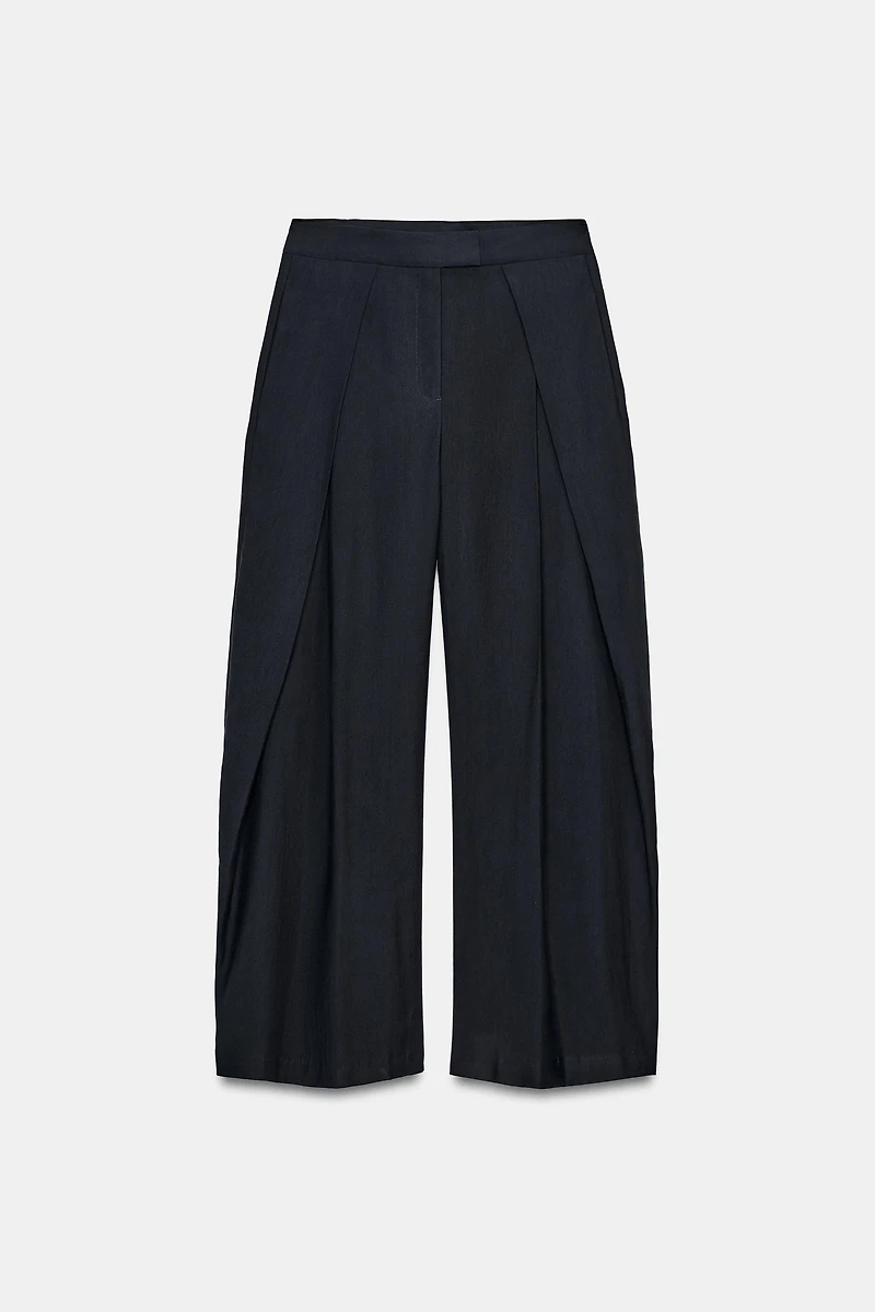 PANTALON WIDE LEG À PINCES ZW COLLECTION
