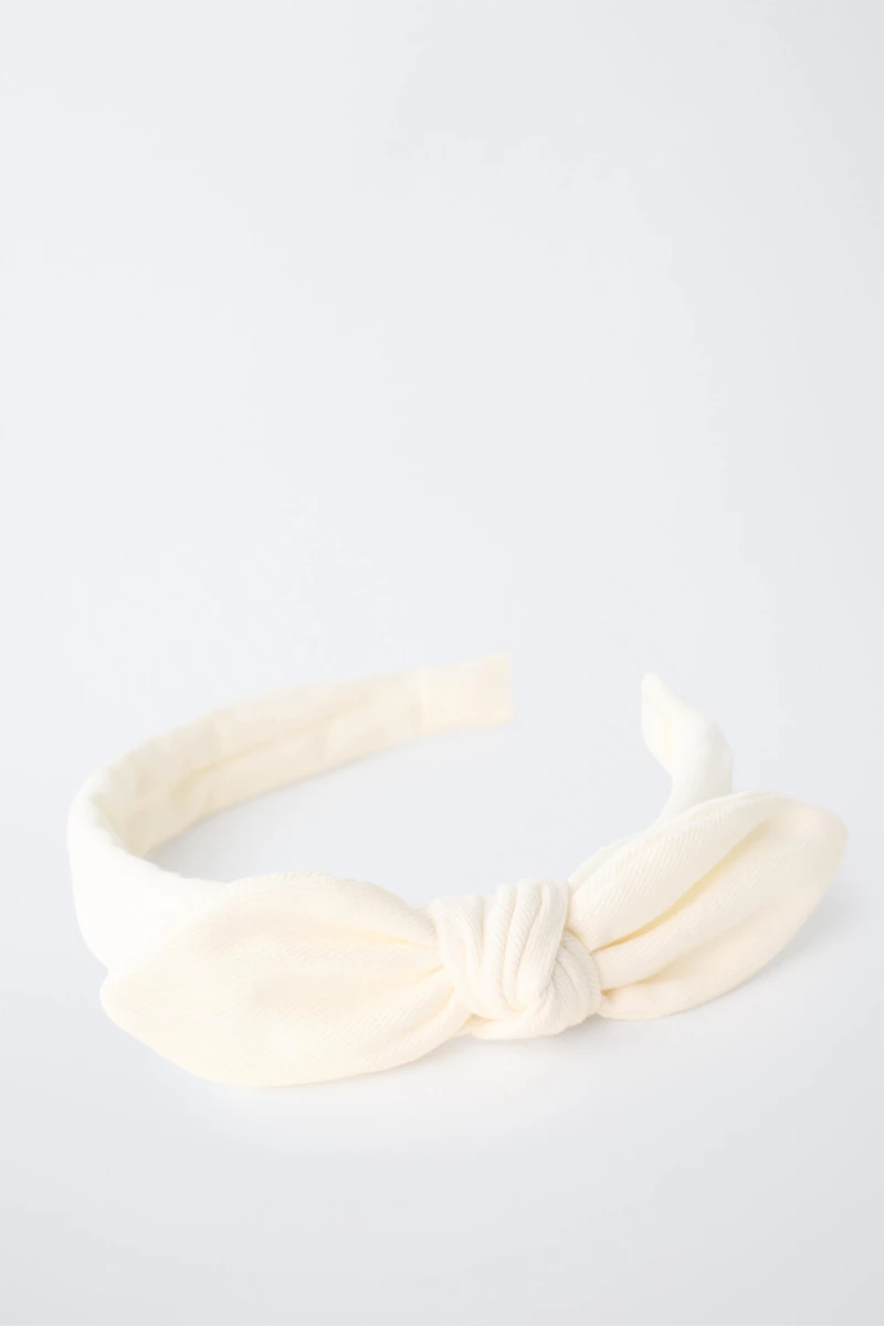 TEXTURED BOW HEADBAND