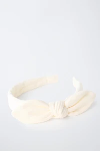 TEXTURED BOW HEADBAND