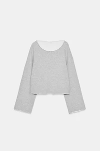 BOAT NECK SWEATSHIRT