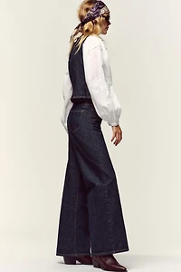 Z1975 HIGH-WAISTED WIDE LEG BELTED JEANS