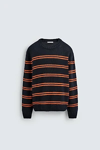 JACQUARD STRIPE SWEATER