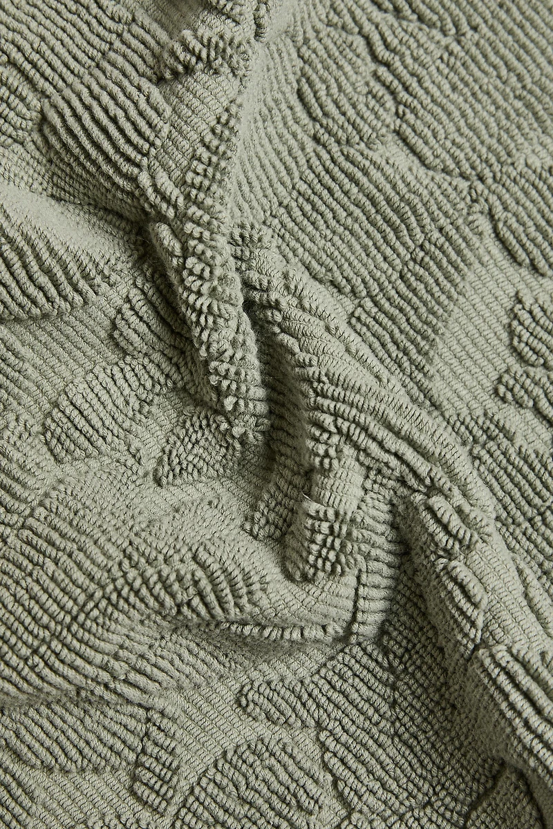 COTTON JACQUARD BATH MAT