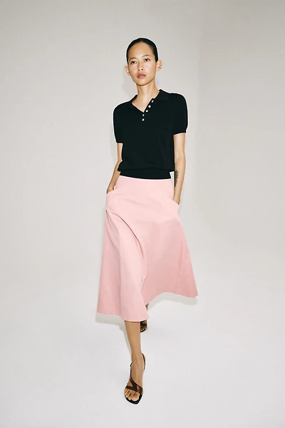 ZW COLLECTION FLOWY MIDI SKIRT