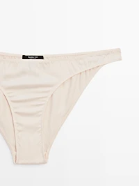 Satin silk blend briefs