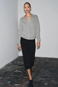 WOOL AND CASHMERE POLO JACKET