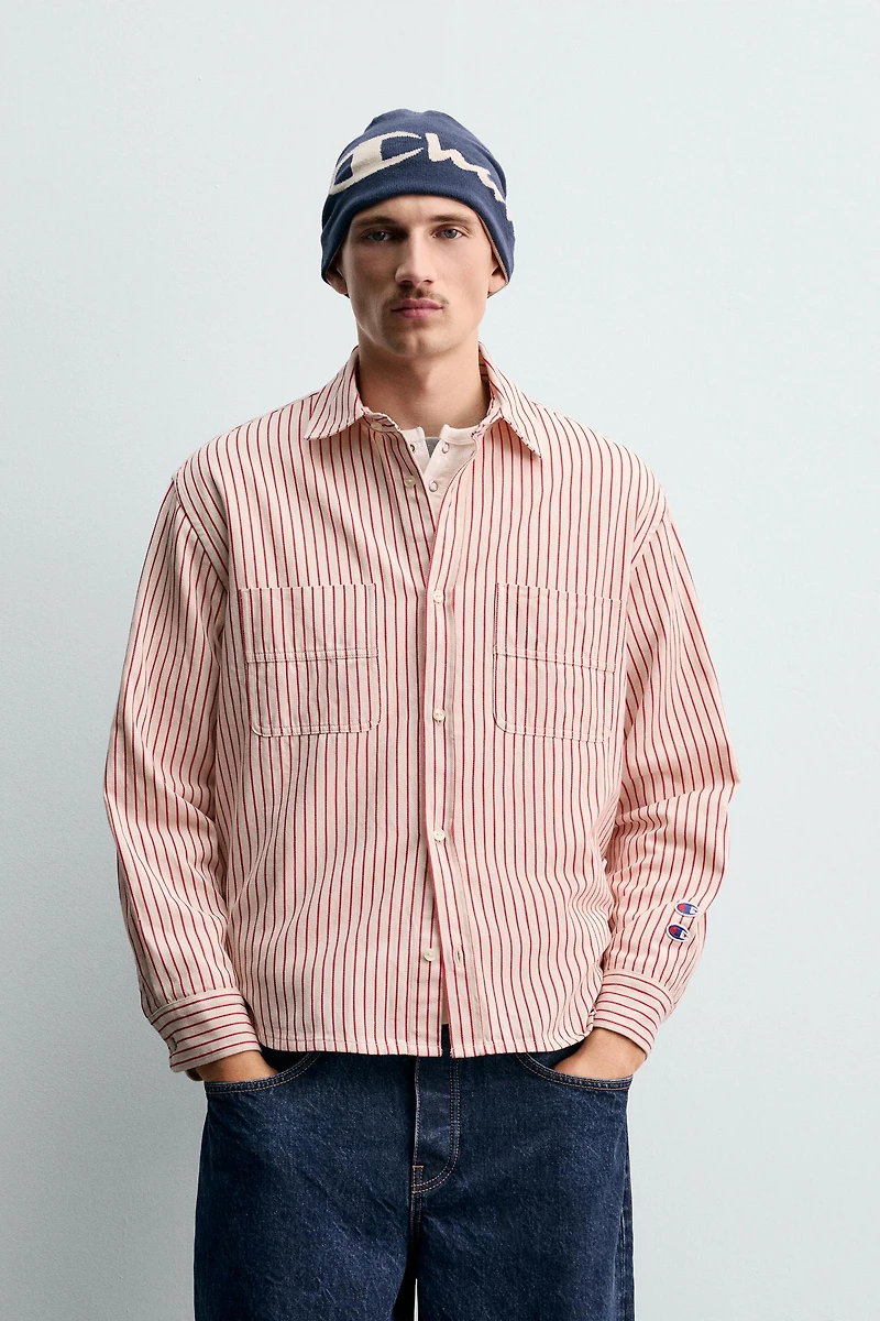 CHEMISE RAYURES PIÈCES CHAMPION ® X ZARA