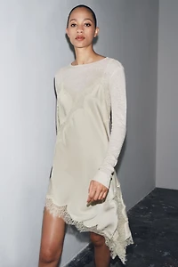 LONG SLEEVE T-SHIRT WITH LINEN